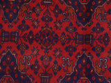 handmade Tribal Biljik Khal Muhammadi Red Blue Hand Knotted RECTANGLE 100% WOOL area rug 6x10