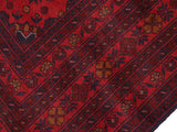 handmade Tribal Biljik Khal Muhammadi Red Blue Hand Knotted RECTANGLE 100% WOOL area rug 6x8