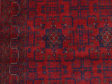 handmade Tribal Biljik Khal Muhammadi Red Blue Hand Knotted RECTANGLE 100% WOOL area rug 4x6