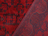 handmade Tribal Biljik Khal Muhammadi Red Blue Hand Knotted RECTANGLE 100% WOOL area rug 6x8