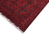 handmade Tribal Biljik Khal Muhammadi Red Blue Hand Knotted RECTANGLE 100% WOOL area rug 5x7