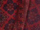 handmade Tribal Biljik Khal Muhammadi Red Blue Hand Knotted RECTANGLE 100% WOOL area rug 7x10