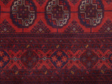 handmade Tribal Biljik Khal Muhammadi Red Blue Hand Knotted RECTANGLE 100% WOOL area rug 5x7