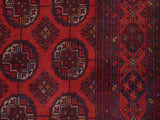 handmade Tribal Biljik Khal Muhammadi Red Blue Hand Knotted RECTANGLE 100% WOOL area rug 5x7