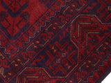 handmade Tribal Biljik Khal Muhammadi Red Blue Hand Knotted RECTANGLE 100% WOOL area rug 5x6