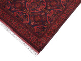 handmade Tribal Biljik Khal Muhammadi Red Blue Hand Knotted RECTANGLE 100% WOOL area rug 4x5