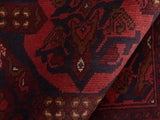 handmade Tribal Biljik Khal Muhammadi Red Blue Hand Knotted RECTANGLE 100% WOOL area rug 4x5