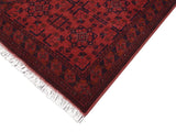 handmade Tribal Biljik Khal Muhammadi Red Blue Hand Knotted RECTANGLE 100% WOOL area rug 3x5