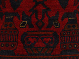 handmade Tribal Biljik Khal Muhammadi Red Blue Hand Knotted RECTANGLE 100% WOOL area rug 3x5