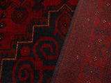 handmade Tribal Biljik Khal Muhammadi Red Blue Hand Knotted RECTANGLE 100% WOOL area rug 3x5