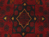 handmade Tribal Biljik Khal Muhammadi Red Blue Hand Knotted RECTANGLE 100% WOOL area rug 3x4