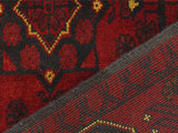 handmade Tribal Biljik Khal Muhammadi Red Blue Hand Knotted RECTANGLE 100% WOOL area rug 3x4