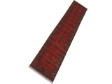 handmade Tribal Biljik Khal Muhammadi Red Blue Hand Knotted RUNNER 100% WOOL Runner 3x13
