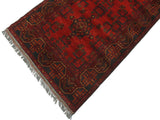 handmade Tribal Biljik Khal Muhammadi Red Blue Hand Knotted RUNNER 100% WOOL Runner 3x13