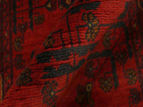 handmade Tribal Biljik Khal Muhammadi Red Blue Hand Knotted RUNNER 100% WOOL Runner 3x13