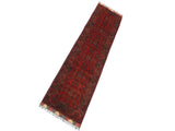 handmade Tribal Biljik Khal Muhammadi Red Blue Hand Knotted RUNNER 100% WOOL Runner 3x9
