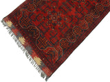 handmade Tribal Biljik Khal Muhammadi Red Blue Hand Knotted RUNNER 100% WOOL Runner 3x9