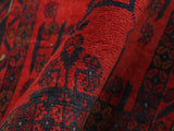handmade Tribal Biljik Khal Muhammadi Red Blue Hand Knotted RUNNER 100% WOOL Runner 3x9