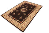 handmade Geometric Kafkaz Chobi Ziegler Brown Beige Hand Knotted RECTANGLE 100% WOOL area rug 10 x 14