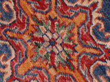 handmade Geometric Super Kazak Blue Beige Hand Knotted RECTANGLE 100% WOOL area rug 8x10