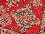 handmade Geometric Super Kazak Red Beige Hand Knotted RECTANGLE 100% WOOL area rug 8x10