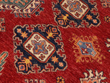 handmade Geometric Super Kazak Red Beige Hand Knotted RECTANGLE 100% WOOL area rug 9x13
