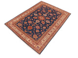 handmade Geometric Super Kazak Blue Beige Hand Knotted RECTANGLE 100% WOOL area rug 8x11