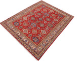 handmade Geometric Super Kazak Red Beige Hand Knotted RECTANGLE 100% WOOL area rug 8x10