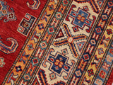 handmade Geometric Super Kazak Red Beige Hand Knotted RECTANGLE 100% WOOL area rug 8x10