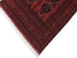 handmade Tribal Biljik Khal Muhammadi Red Black Hand Knotted RECTANGLE 100% WOOL area rug 3x5