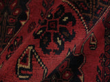 handmade Tribal Biljik Khal Muhammadi Red Black Hand Knotted RECTANGLE 100% WOOL area rug 3x5