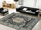 handmade Geometric Mamluk Black Beige Hand Knotted RECTANGLE 100% WOOL area rug 9x12