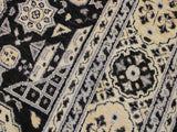 handmade Geometric Mamluk Black Beige Hand Knotted RECTANGLE 100% WOOL area rug 9x12