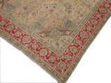 handmade Vintage Beige Pink Hand Knotted RECTANGLE 100% WOOL area rug 9x11