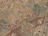 handmade Vintage Beige Pink Hand Knotted RECTANGLE 100% WOOL area rug 9x11