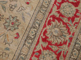 handmade Vintage Beige Pink Hand Knotted RECTANGLE 100% WOOL area rug 9x11