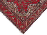 handmade Medallion, Traditional Tabriz Red Blue Hand Knotted RECTANGLE 100% WOOL area rug 7x11
