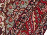 handmade Medallion, Traditional Tabriz Red Blue Hand Knotted RECTANGLE 100% WOOL area rug 7x11