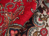 handmade Medallion, Traditional Tabriz Red Blue Hand Knotted RECTANGLE 100% WOOL area rug 7x11