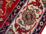 handmade Medallion, Traditional Tabriz Red Beige Hand Knotted RECTANGLE 100% WOOL area rug 10x13