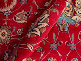 handmade Medallion, Traditional Tabriz Red Beige Hand Knotted RECTANGLE 100% WOOL area rug 10x13