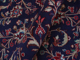 handmade Medallion, Traditional Kashan Blue Red Hand Knotted RECTANGLE 100% WOOL area rug 10x13