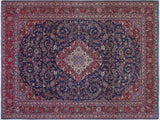 Vintage Antique Persian Kashan Pearce Wool Rug - 9'8'' x 12'10''