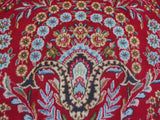 handmade Medallion, Traditional Tabriz Red Blue Hand Knotted RECTANGLE 100% WOOL area rug 10x13