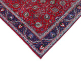 handmade Medallion, Traditional Tabriz Red Purple Hand Knotted RECTANGLE 100% WOOL area rug 10x13