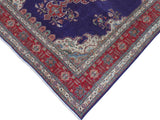 handmade Medallion, Traditional Tabriz Blue Red Hand Knotted RECTANGLE 100% WOOL area rug 10x13