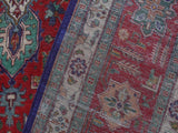 handmade Medallion, Traditional Tabriz Blue Red Hand Knotted RECTANGLE 100% WOOL area rug 10x13