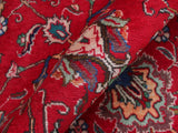 handmade Medallion, Traditional Tabriz Red Beige Hand Knotted RECTANGLE 100% WOOL area rug 9x12