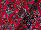handmade Medallion, Traditional Kashan Red Blue Hand Knotted RECTANGLE 100% WOOL area rug 10x13