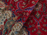 handmade Medallion, Traditional Bakhtiari Red Purple Hand Knotted RECTANGLE 100% WOOL area rug 9x11